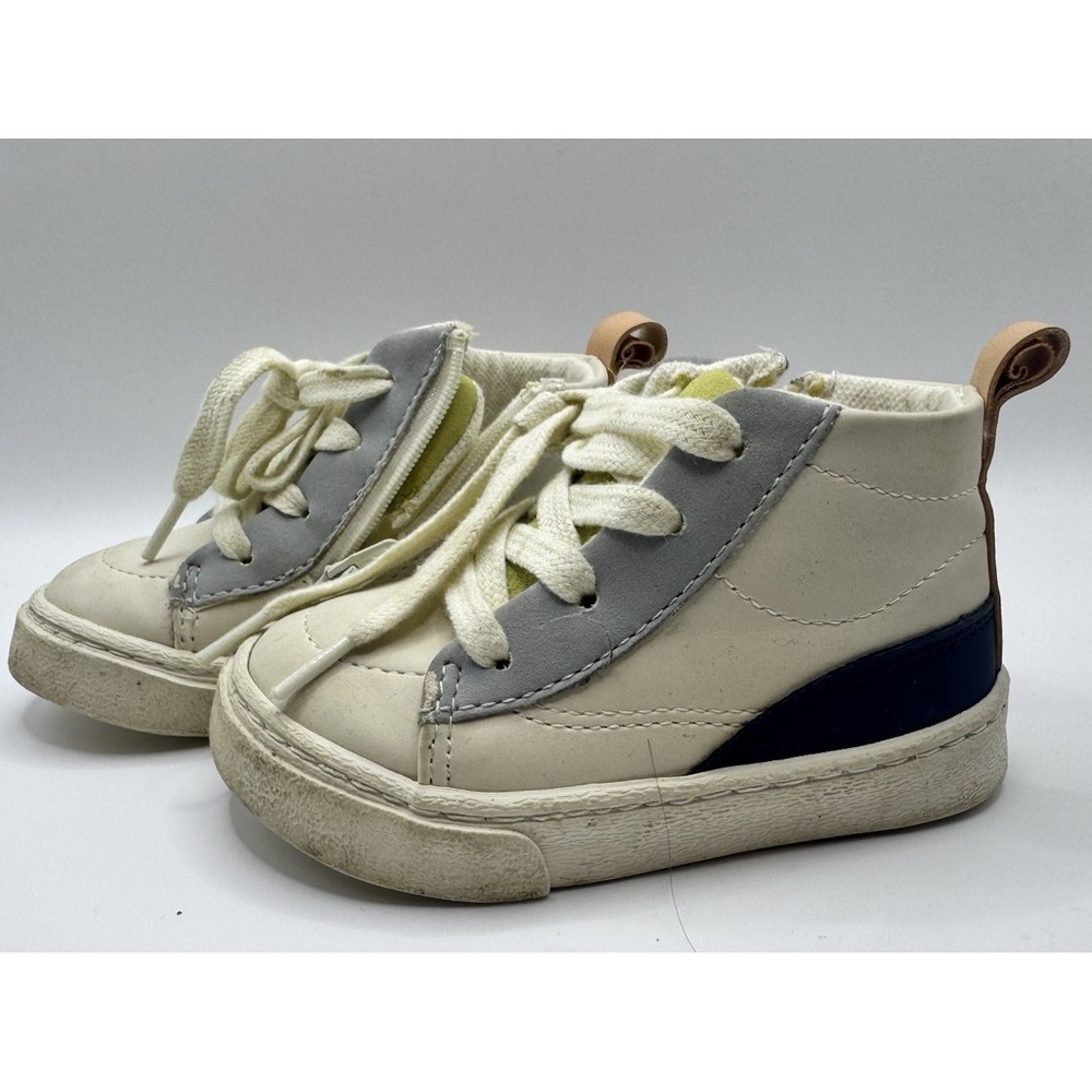Zara Baby/Toddler Shoes Sneakers Boots Grey-Blue Size 4.5 - 5 US EUR 20 High Top